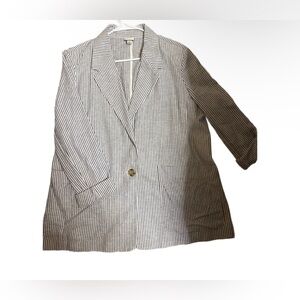 XL A New Day Striped Women's Blazer
